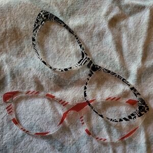 Holiday lot of 2 toppers (from Etsy) for Ella Pair Frames. Skull & candy canes.